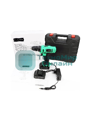 Дрель-шуруповерт аккумуляторная Zitrek Greenpower 12-Li 063-4074, Аккумуляторная, 12В, 2 АКБ, Кейс