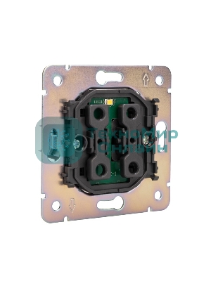 Выключатель Kranz STRONG 1 кл с подсветкой 10А с/у жемчуг