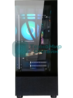 Компьютерный корпус AeroCool/Formula Crystal Z1 черный без БП ATX 2xUSB 2.0 1xUSB 3.0 audio bott PSU