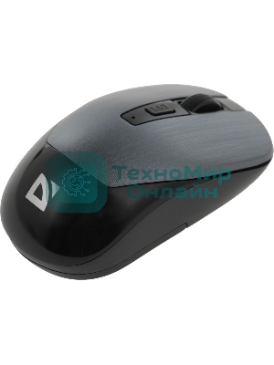 Мышь беспроводная Defender Wave MM-995 серебристый, 1600 dpi, радиоканал, USB, кнопки - 4