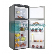 Холодильник DON R-226 G графит зеркальный двухкамерный 200/70л морозилка сверху