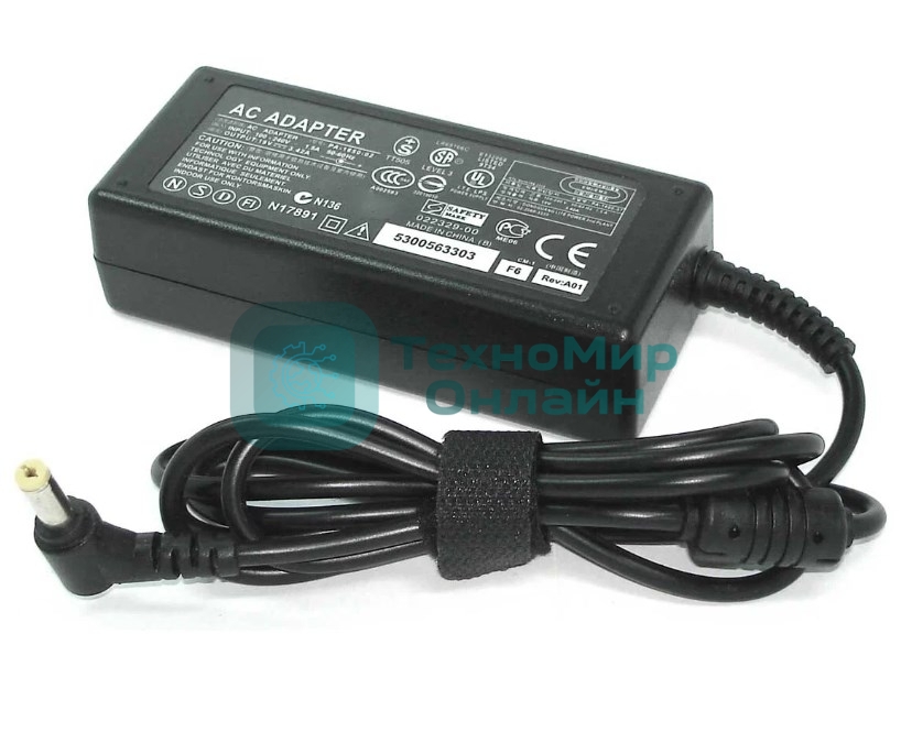 Блок питания (сетевой адаптер) для ноутбуков Delta 19V 3.42A 5.5x2.5, REPLACEMENT