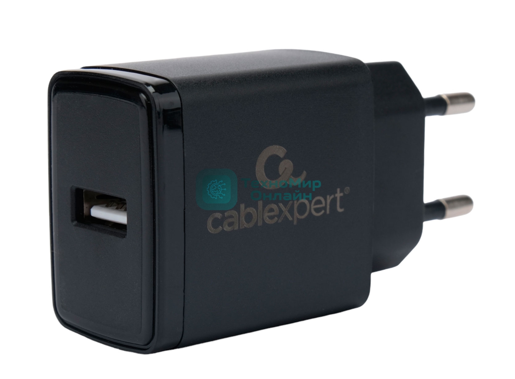 Сетевое зарядное устройство Cablexpert MP3A-PC-57, 5Вт, 1А, 1хUSB, черный, пакет