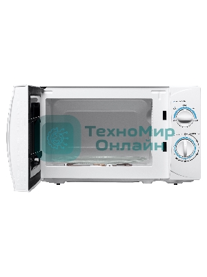 Микроволновая печь BBK 20MWS-710M/W белый, 20 л, 700 Вт, переключатели - поворотный механизм