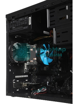 Компьютер Amur Нарвал B7I21 MT i3 12100 (3.3) 16Gb SSD 512Gb UHDG 730 FreeDOS 2.5xGbitEth 400W мышь клавиатура черный (RUS) (2147008)