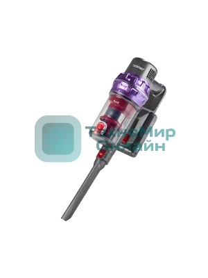 Пылесос вертикальный Zelmer STICK ZSVC925T Wiktor фиолетовый/черный, питание от аккумулятора, 380 Вт, уборка сухая, пылесборник 0.8 л