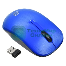 Мышь беспроводная Oklick 525MW голубой, 1000 dpi, радиоканал, USB, кнопки - 3