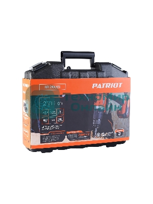 Дрель-шуруповерт Patriot BR 210Li, Аккумуляторная, 21В, 2 АКБ, Кейс