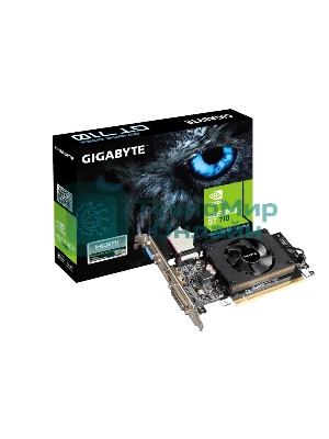 Видеокарта Gigabyte GV-N710D3-2GL RTL GT710, 2Gb, 64bit, DDR3, D-Sub, DVI, HDMI, PCI-E