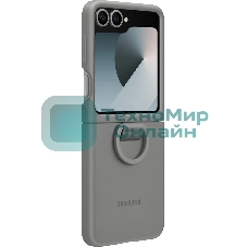 Чехол (клип-кейс) Samsung для Samsung Galaxy Z Flip6 Silicone Case Silicone Case Flip 6 (F741) серый (EF-PF741TJEGRU)