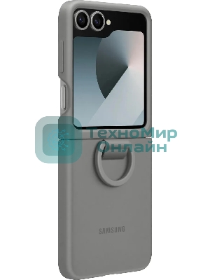 Чехол (клип-кейс) Samsung для Samsung Galaxy Z Flip6 Silicone Case Silicone Case Flip 6 (F741) серый (EF-PF741TJEGRU)
