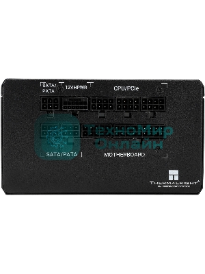 Блок питания Thermalright, 750W 80+ Bronze (ATX, 3.0, PCIe 5.0, Full modular, 1x24(20+4)pin, 2xCPU 8(4+4)pin, 4xPCIe*2 8(6+2)pin, 3xSATA3, 1x12+4pin (12VHPWR PCIe 5.0 12+4pin 600mm), 3xMOLEX4pin, Active, 120x120мм, 150x140x86mm, APFC, black)