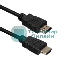 Кабель ACD-DHHM1-30B HDMI 1.4, Golden Plated,19m/19m, черный, 3м