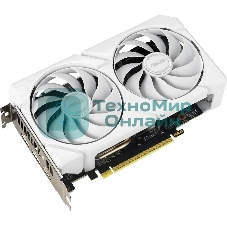 Видеокарта Asus DUAL-RX9060XT-16G-WHITE белый