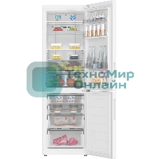 Холодильник Haier C2F619CWU1 белый двухкамерный 256/108л морозилка снизу, No Frost