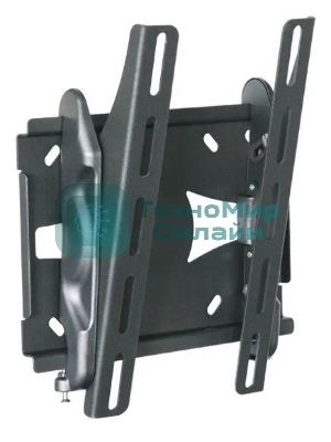 Кронштейн для телевизора Holder LCDS-5010 черный металлик, настенный, наклон