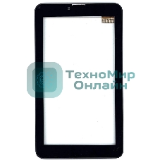 Сенсорное стекло (тачскрин) для Irbis TZ53, черное с рамкой