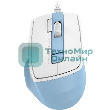 Мышь проводная A4Tech Fstyler FM45S Air голубой/белый, 2400 dpi, USB, кнопки - 7
