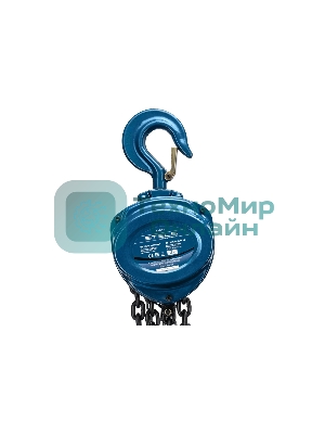 Таль цепная Stels 51947 3 т, h подъема 3 м, расстояние между крюками 500 мм