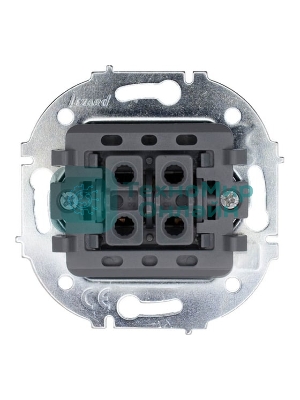 Выключатель LEZARD 743-4288-105 проходной 1-кл. СП OSEN 10А IP20 механизм, черный бархат