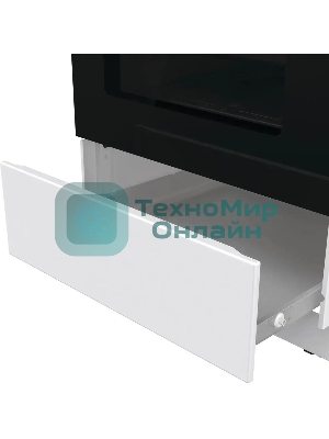 Плита Газовая Gorenje GGI5C22WF, газовая духовка, стеклянная крышка, чугун, белый