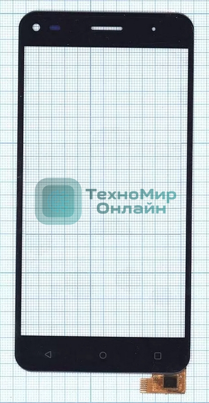 Сенсорное стекло (тачскрин) для Fly FS507 Cirrus 4, черное