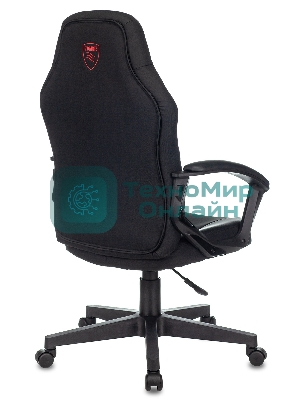 Кресло Бюрократ Zombie 10 черный, экокожа, 120 кг, механизм качания