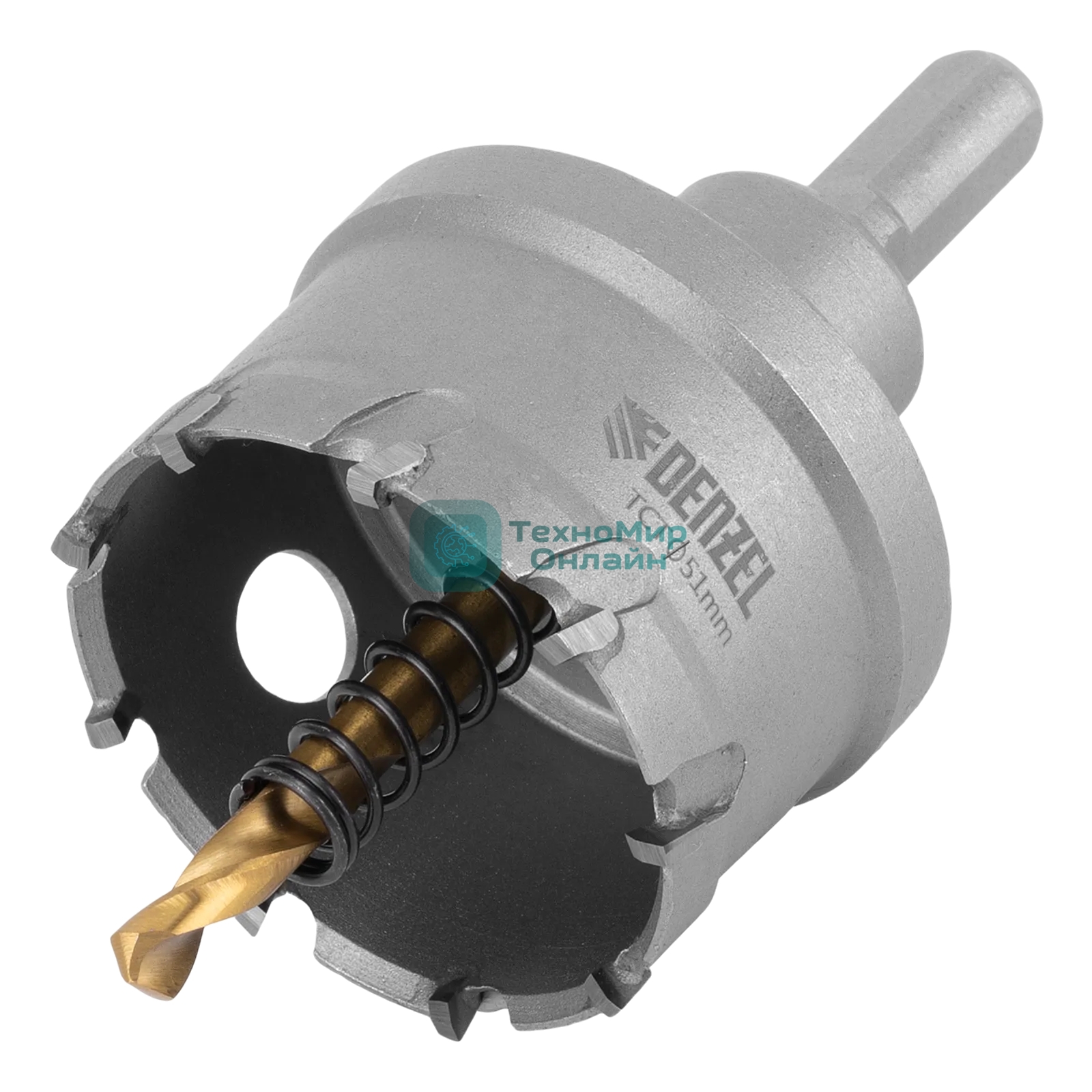 Коронка по металлу Denzel твердосплавная, 51 мм