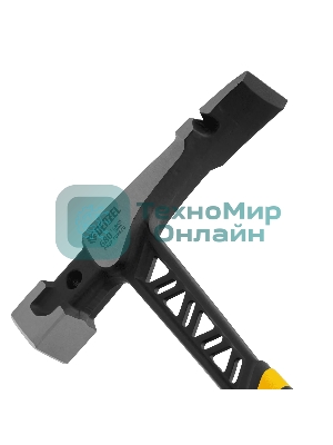 Молоток каменщика Denzel 680 г, цельнокованый, двухкомпонентная обрезиненная рукоятка