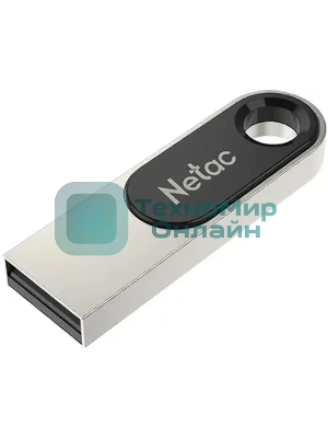 Флешка USB Netac U278 (NT03U278N-032G-32PN), 32Gb, USB 3.0, R/W 90/45, серебристый/черный