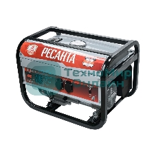 Электрогенератор бензиновый Ресанта БГ 2500 Р, 2.2 кВт, 66 дБ, 39.8 кг