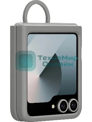 Чехол (клип-кейс) Samsung для Samsung Galaxy Z Flip6 Silicone Case Silicone Case Flip 6 (F741) серый (EF-PF741TJEGRU)