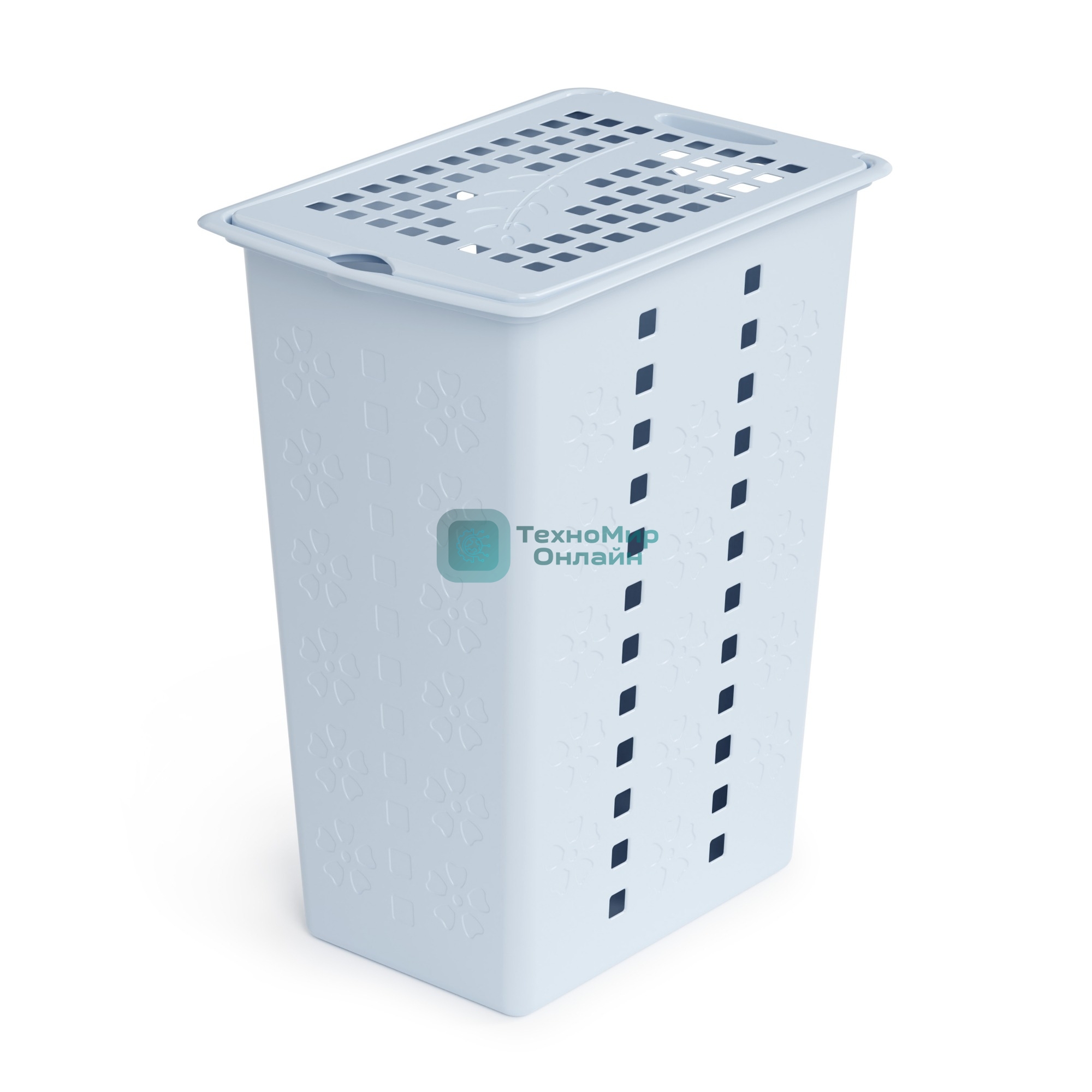 Корзина для белья Альтернатива Виолетта М2444 30 л, голуб .