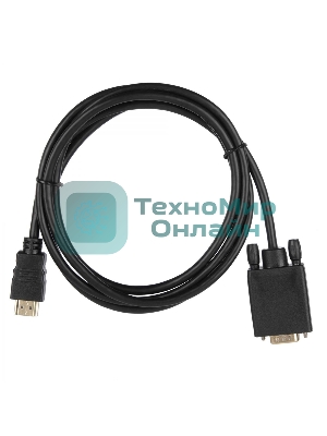 Кабель ACD-DHVM1-18B ACD-DHVM1-18B HDMI 1.4, Golden Plated,19m/15m, HDMI-VGA черный, 1.8м