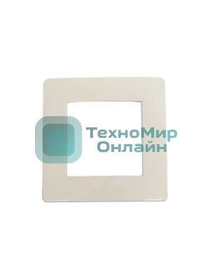 Рамка 1-м 2мод. Brava белый ДКС 75010W