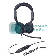 Гарнитура проводная Yealink UH46 Dual UC USB-C/A 1308183