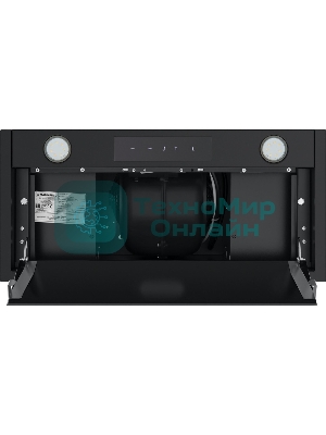 Вытяжка встраиваемая Maunfeld Fantasy Light 60 черная, 59.7 см, 800 куб. м/ч, 52 дБ