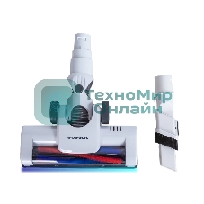 Пылесос вертикальный SUPRA VCS-5095 белый, питание от аккумулятора, 120 Вт, уборка сухая, пылесборник 0.5 л