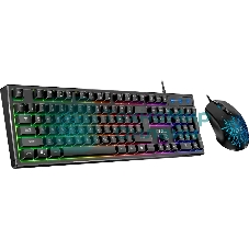 Комплект клавиатура+мышь Genius Scorpion KM-GX3 проводной, USB, 2400 DPI, черный