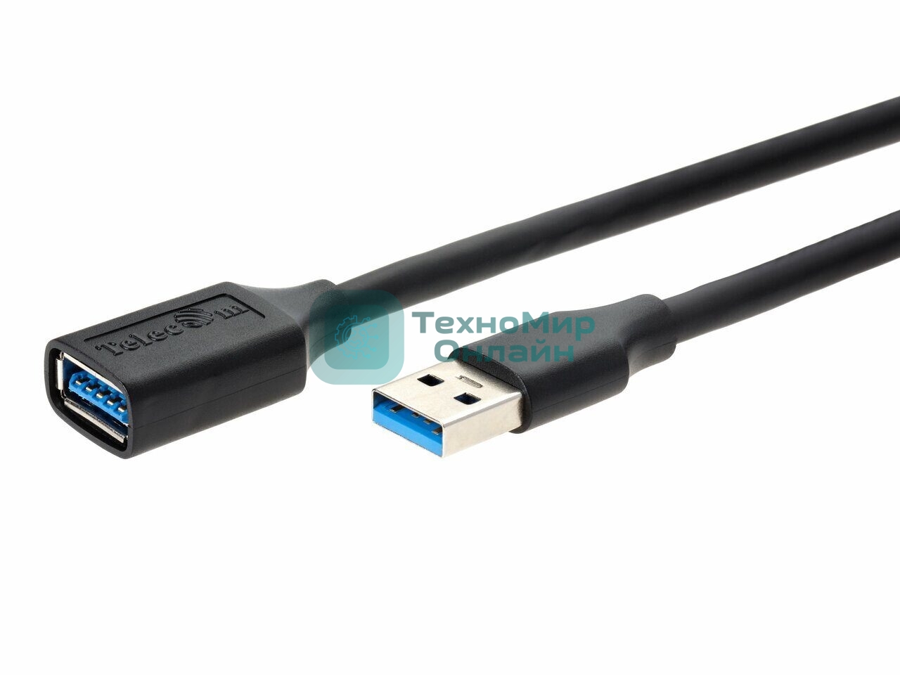Кабель удлинительный USB3.0 Am-Af 3m Telecom черный (TUS708-3M)