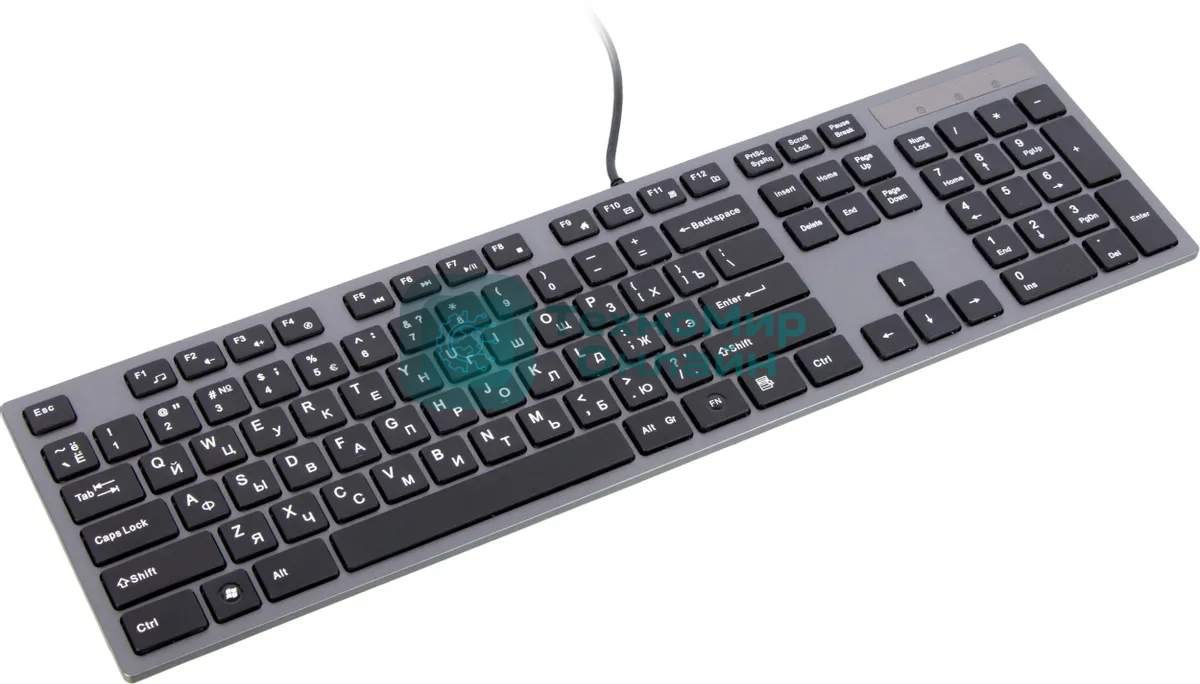 Клавиатура A4Tech KV-300H проводная, USB Type-A, серый