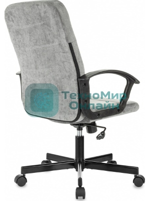 Кресло Бюрократ Triest Fabric серый, ткань