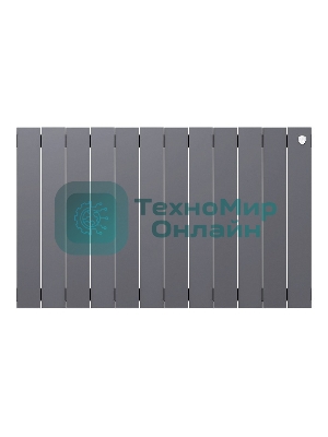 Радиатор биметаллический Royal Thermo PianoForte 500 серебристый - 12 секц.