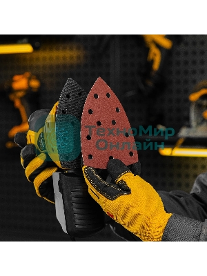 Треугольник абразивный Denzel на ворc. подложке под 