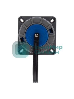 Розетка настенная Rexant фланцевая влагозащищенная с крышкой 16 А, 2Р+РЕ, IP68