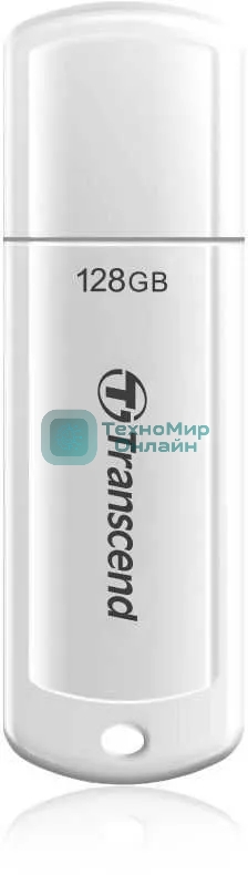 Флешка USB Transcend Jetflash 730 (TS128GJF730), 128Gb, USB 3.0, R/W 90/40, белый