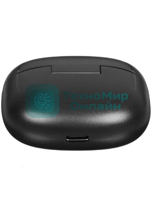 Наушники TWS Tecno Buds 4 черный, вкладыши, Bluetooth, до 6 ч