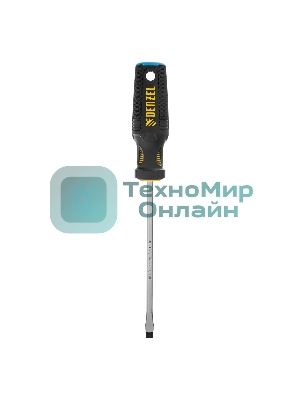 Отвертка Denzel SL6x150 мм, S2, 3к рукоятка