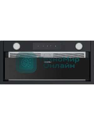 Вытяжка встраиваемая Maunfeld Fantasy Light 60 черная, 59.7 см, 800 куб. м/ч, 52 дБ