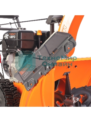 Снегоуборщик PATRIOT PRO 11 KX (коммунально-хозяйственный); 11 л.с., усиленный редуктор, безвоздушные колеса WE3, антиадгезионное покрытие ковша и желоба.